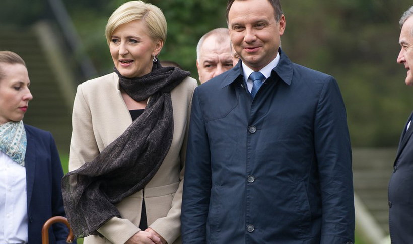 Agata Duda i Andrzej Duda razem na obchodach Dnia Pamięci Ofiar Zbrodni Katyńskiej