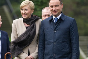 Agata Duda i Andrzej Duda razem na obchodach Dnia Pamięci Ofiar Zbrodni Katyńskiej
