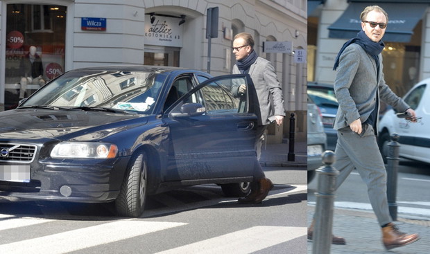 Jacek Borcuch parkuje na przejściu dla pieszych