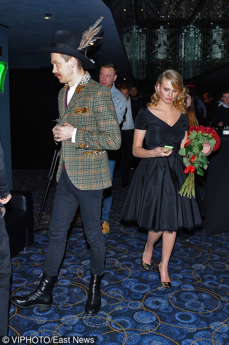 Wojciech Mazolewski i Natalia Rybicka na premierze filmu Excentrycy