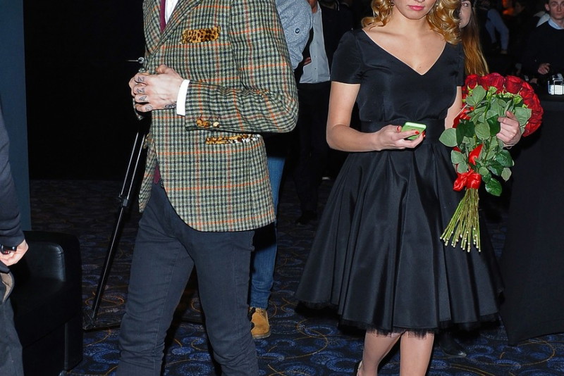 Wojciech Mazolewski i Natalia Rybicka na premierze filmu Excentrycy