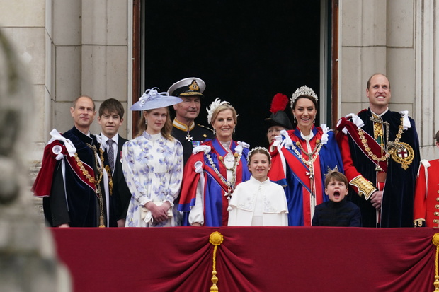 Koronacja Karola III - balkon