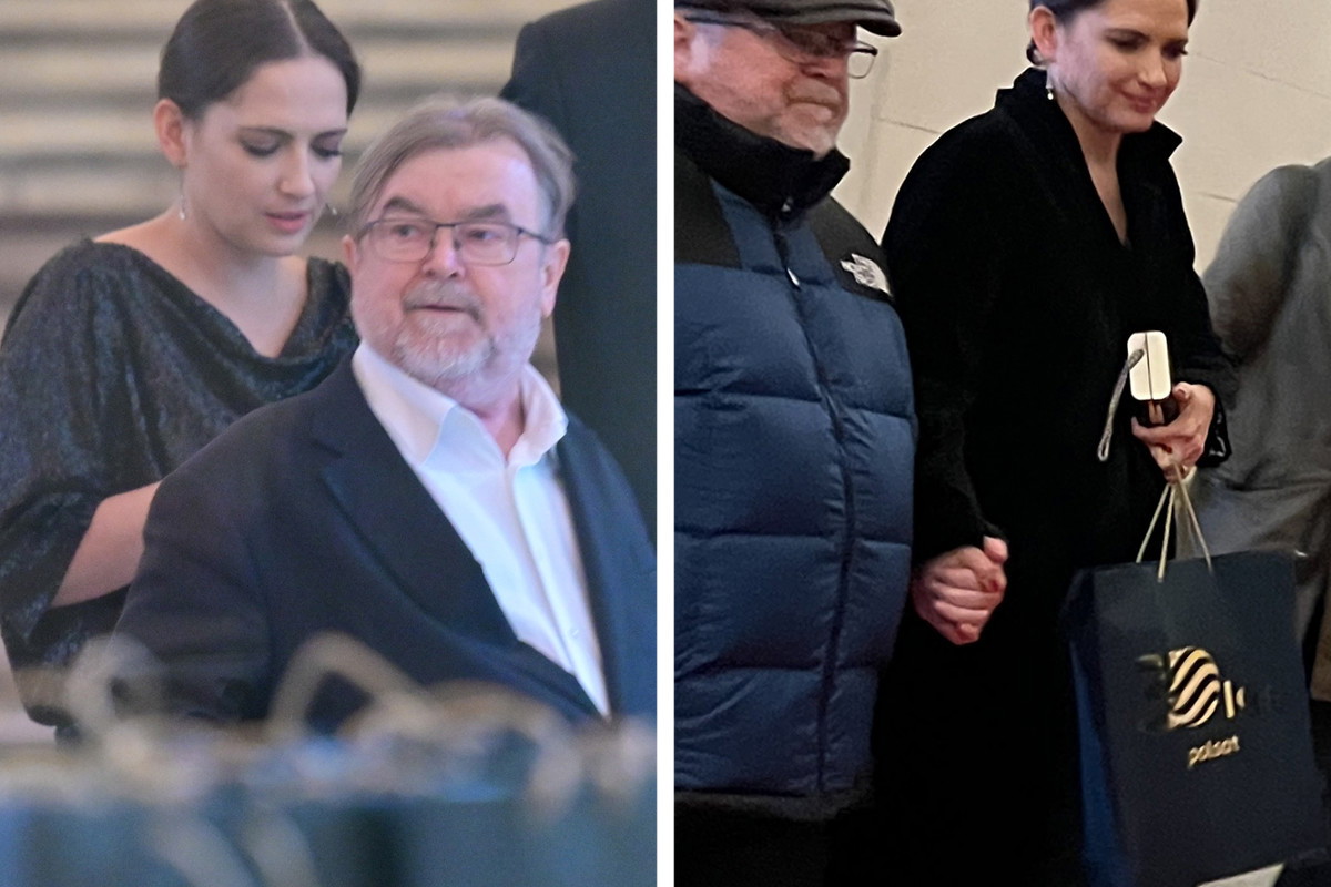 Edward Miszczak i Anna Cieślak na gali Polsatu