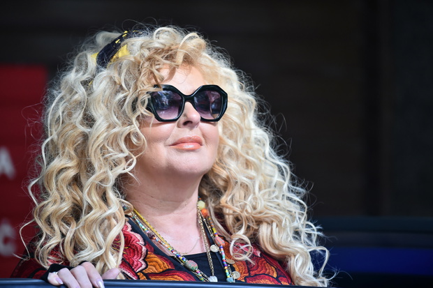 Magda Gessler  przed studiem Dzie? dobry TVN