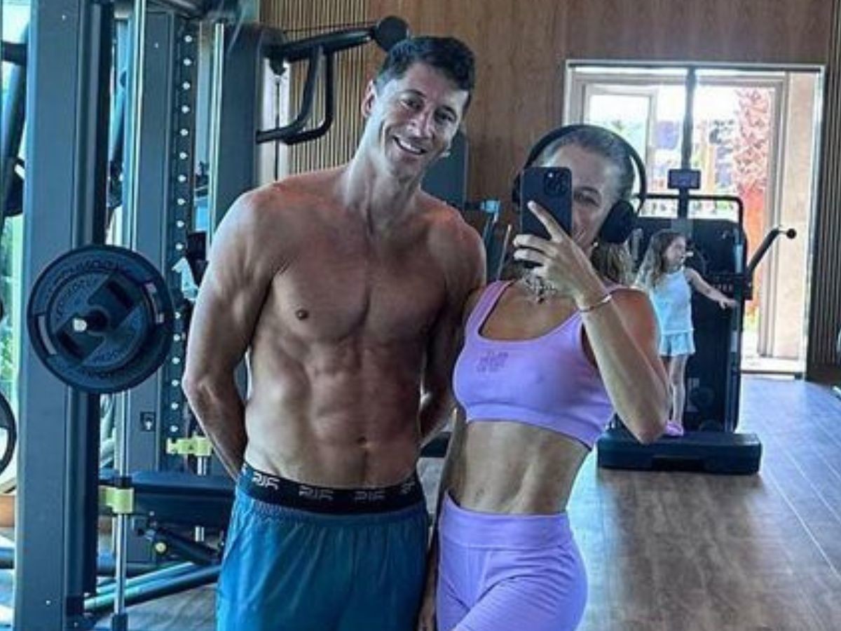 Robert Lewandowski w ogniu krytyki za zdjęcie z siłowni z żoną