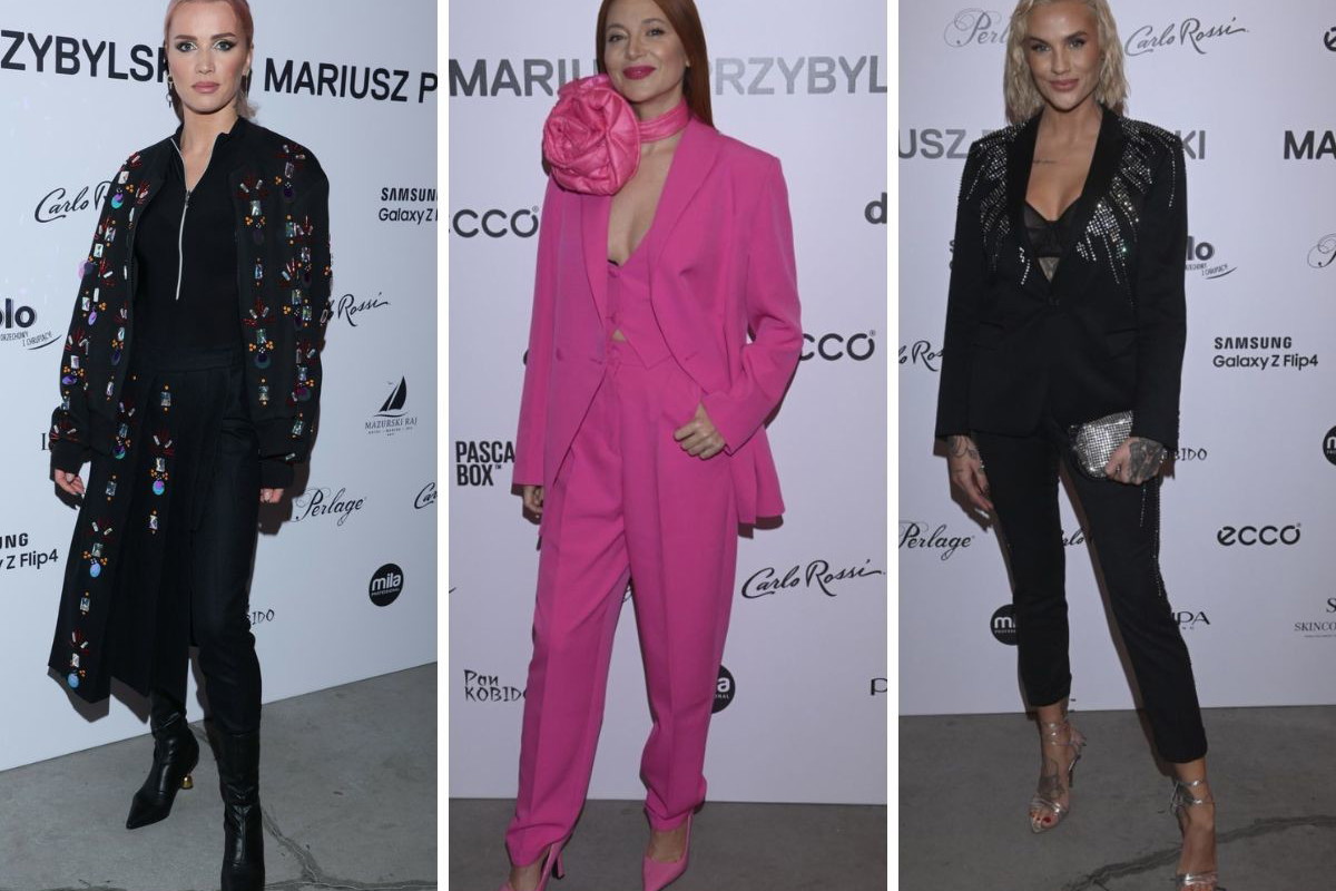 Ada Fijał Maffashion Karolina Gilon na pokazie mariusza Przybylskiego