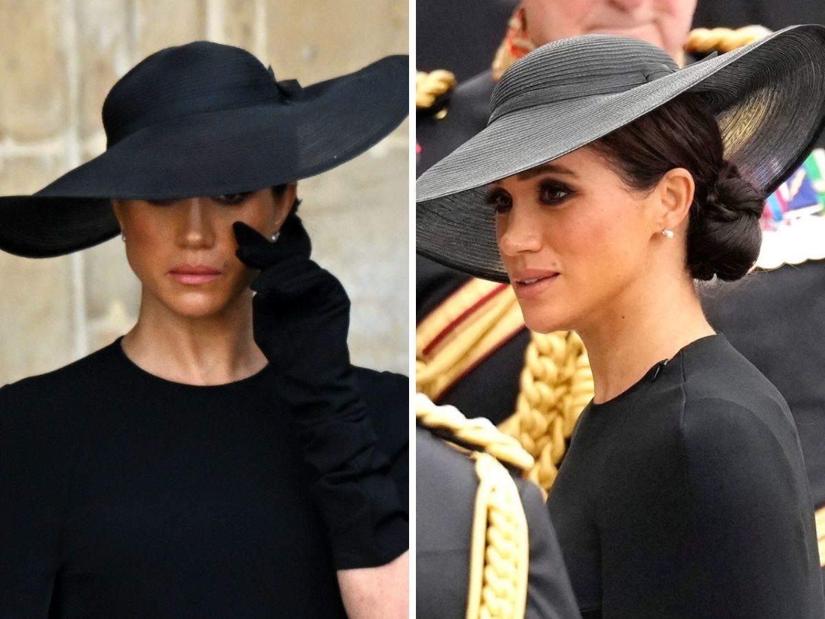 Meghan Markle płacze na pogrzebie królowej Rex Features East News 01