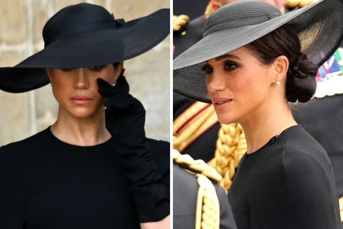 Meghan Markle płacze na pogrzebie królowej Rex Features East News 01