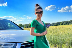 Katarzyna Cichopek w modnej zielonej sukience