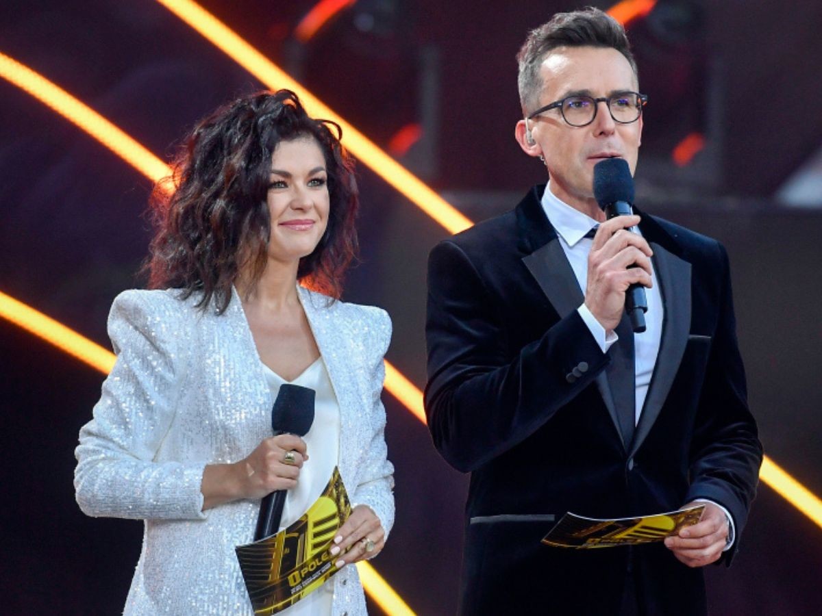 Katarzyna na festiwalu w Opolu 2022 w szortach AKPA Piętka Mieszko 00