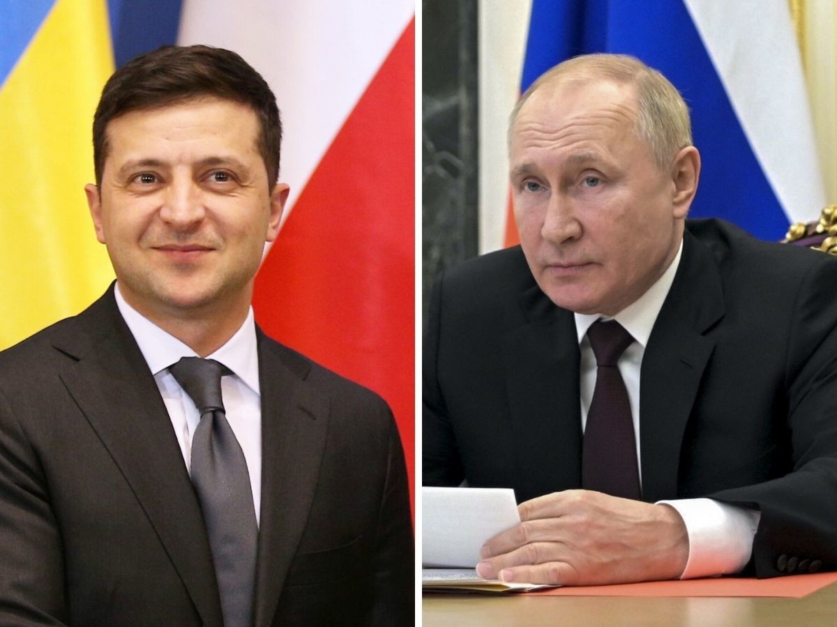 Zełenski parodiuje Władimira Putina