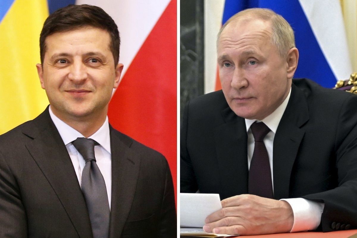 Zełenski parodiuje Władimira Putina