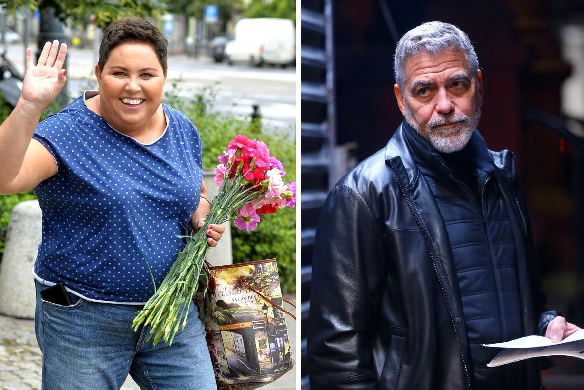Dorota Wellman i George Clooney