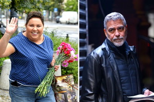 Dorota Wellman i George Clooney