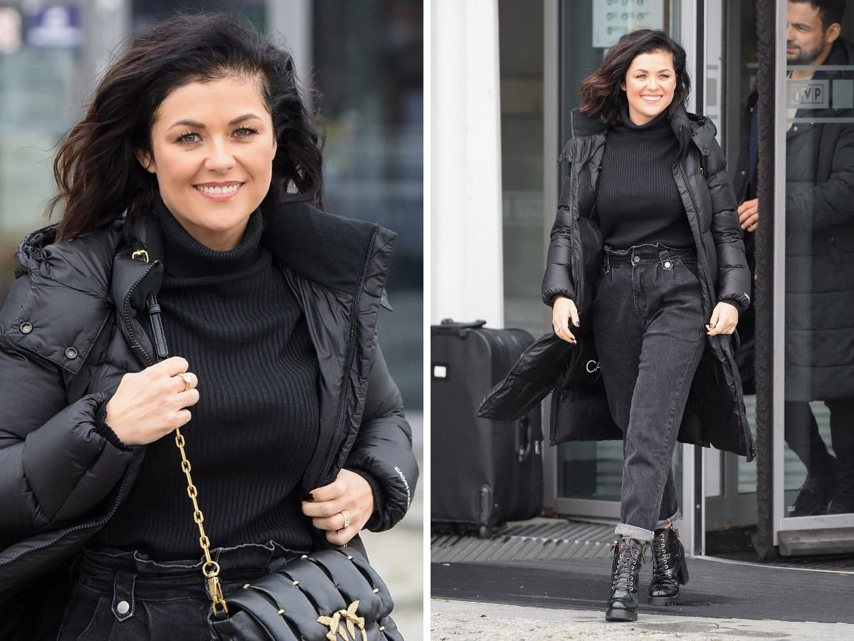 Katarzyna Cichopek w modnych jeansach