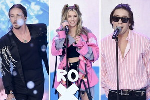 Roksana Węgiel Michał Szpak Dawid Kwiatkowski na koncercie Polsatu