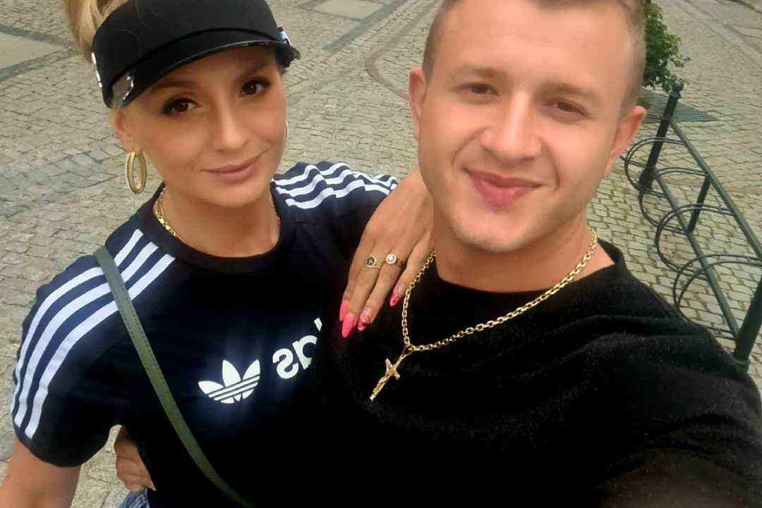 Dawid Narożny po ślubie z Joanną