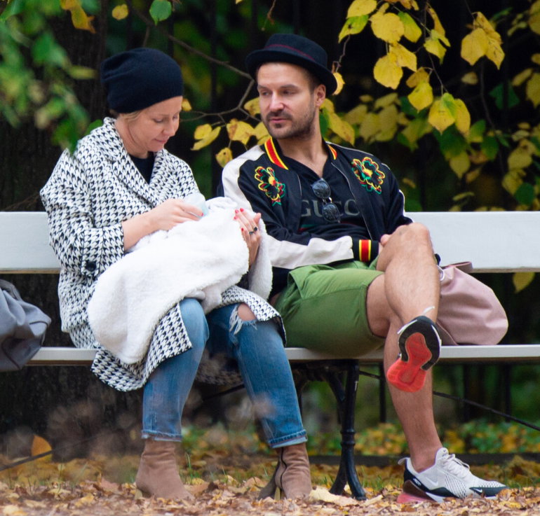 Kasia Warnke i Piotr Stramowski na spacerze