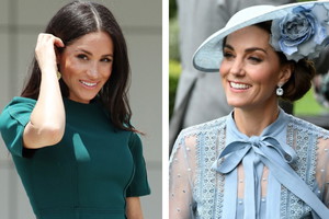 Uśmiech Meghan Markle i Księżnej Kate