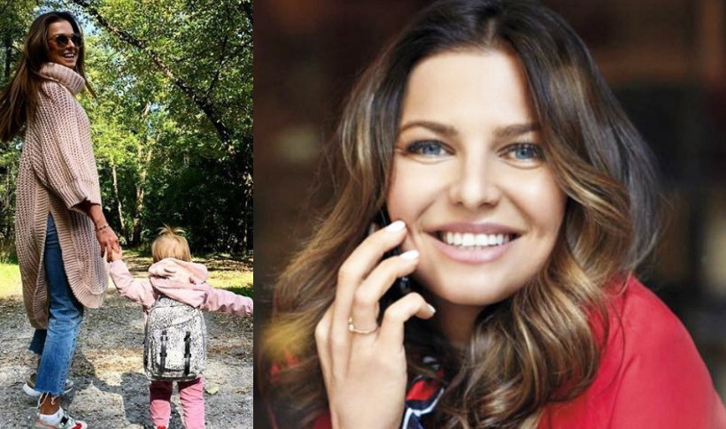 ANNA Lewandowska z tańczącą Klarą główne