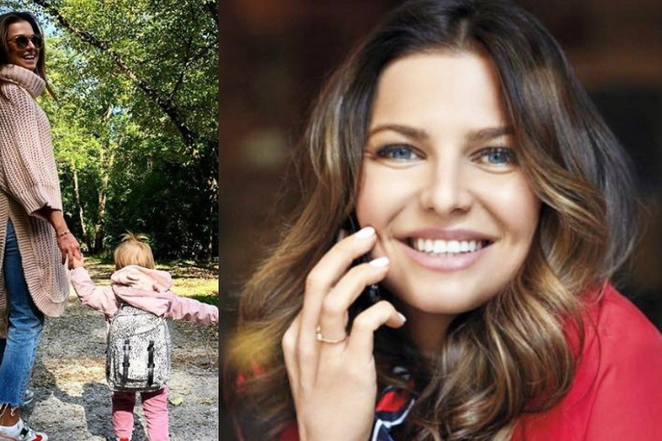 ANNA Lewandowska z tańczącą Klarą główne