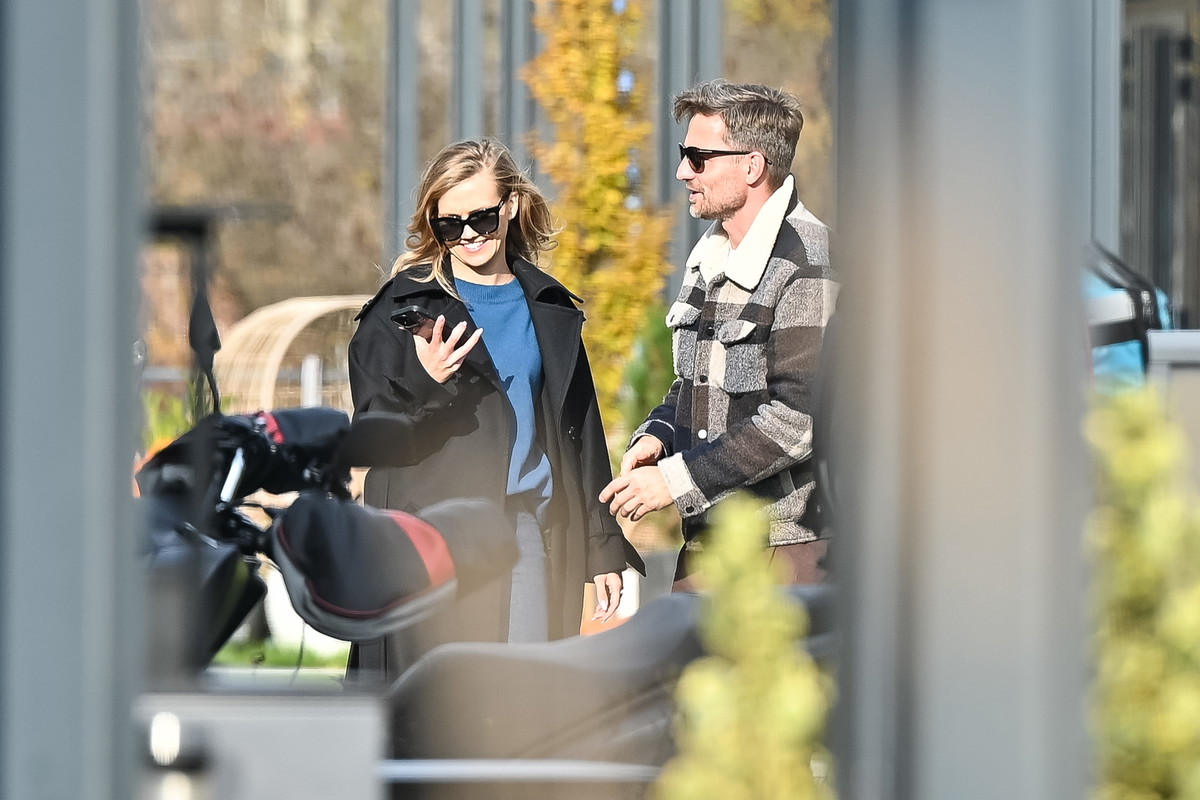 Agnieszka Kaczorowska i Marcin Rogacewicz przyłapani przez paparazzi