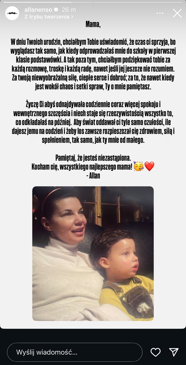 Edyta Górniak: poruszające słowa syna na 53. urodziny