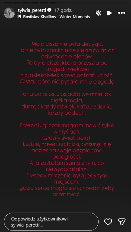 Sylwia Peretti o żałobie po synu. Emocjonalne wyznanie porusza