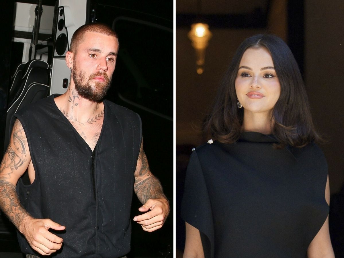 Justin Bieber zaśpiewał o Selenie Gomez i wyszeptał jej imię? Nagranie podbija sieć fot. RMCL, NGRE/Backgrid/East News; zz/XNY/STAR MAX/IPx/Associated Press/East News