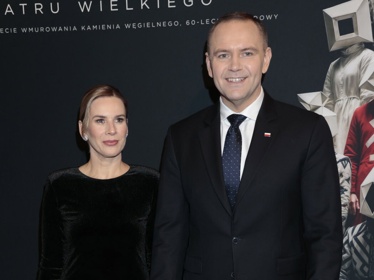 Marta i Karol Nawroccy razem na ściance. Świętują 200-lecie Teatru Wielkiego