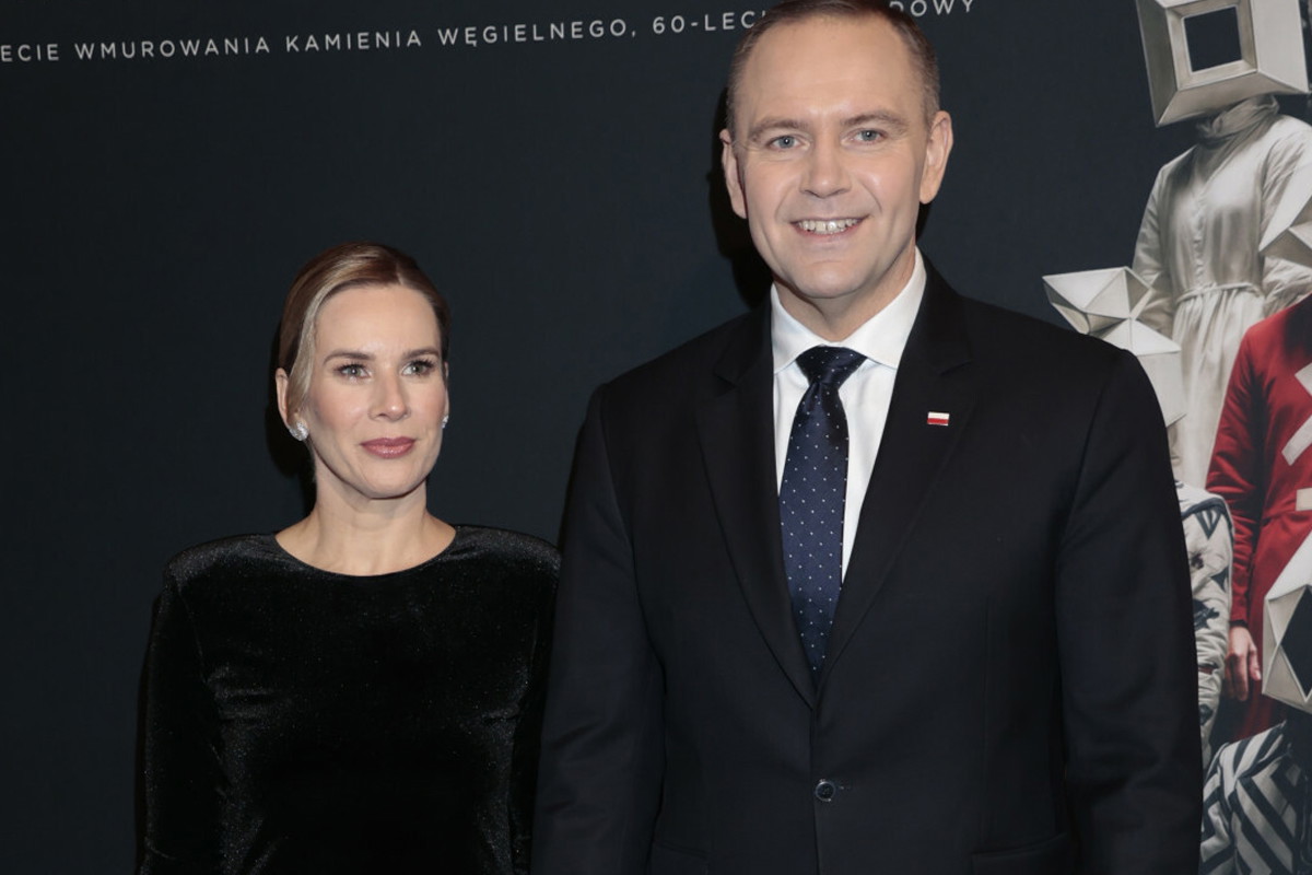 Marta i Karol Nawroccy razem na ściance. Świętują 200-lecie Teatru Wielkiego