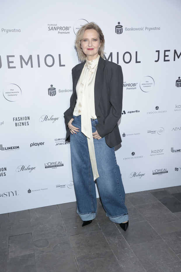 Izabela Kuna na pokazie Łukasza Jemioła