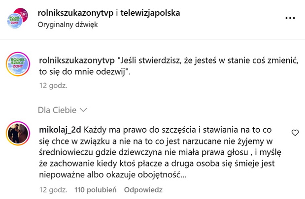 Mikołaj z Rolnik szuka żony o Rolandzie