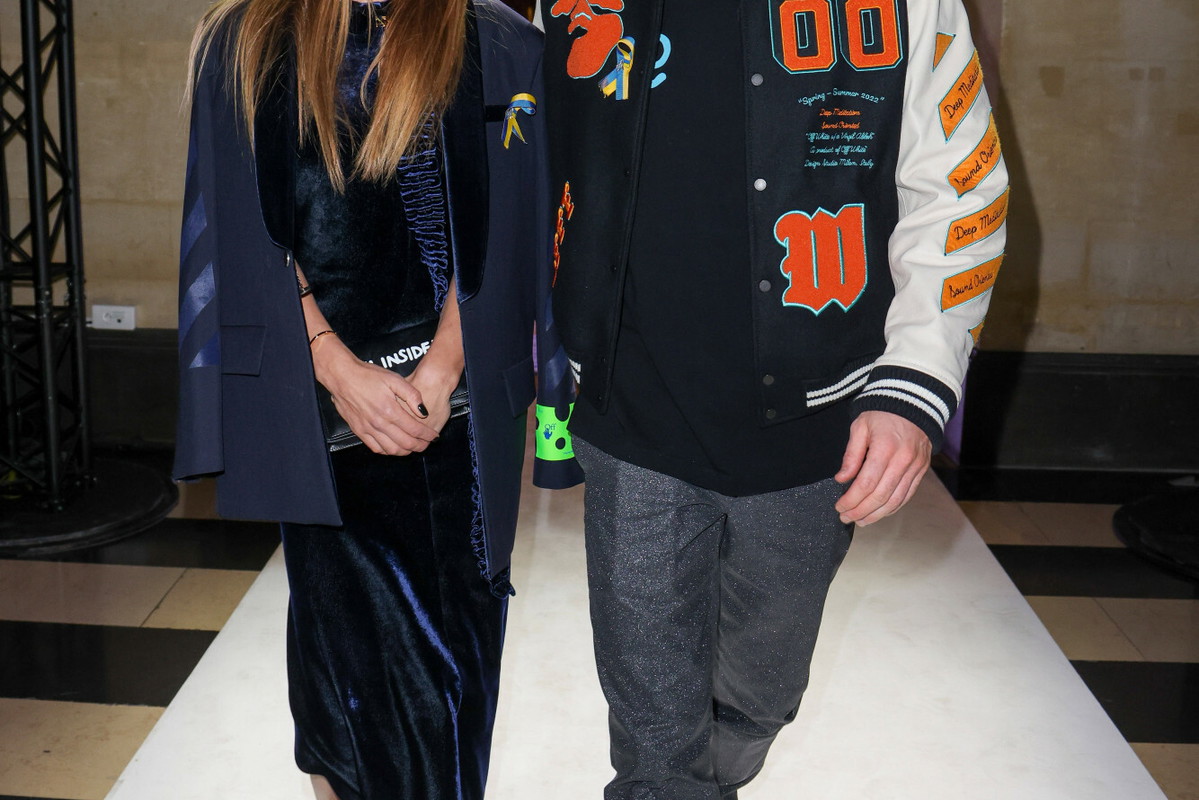 Anna i Robert Lewandowscy na pokazie Off-White w Pary?u