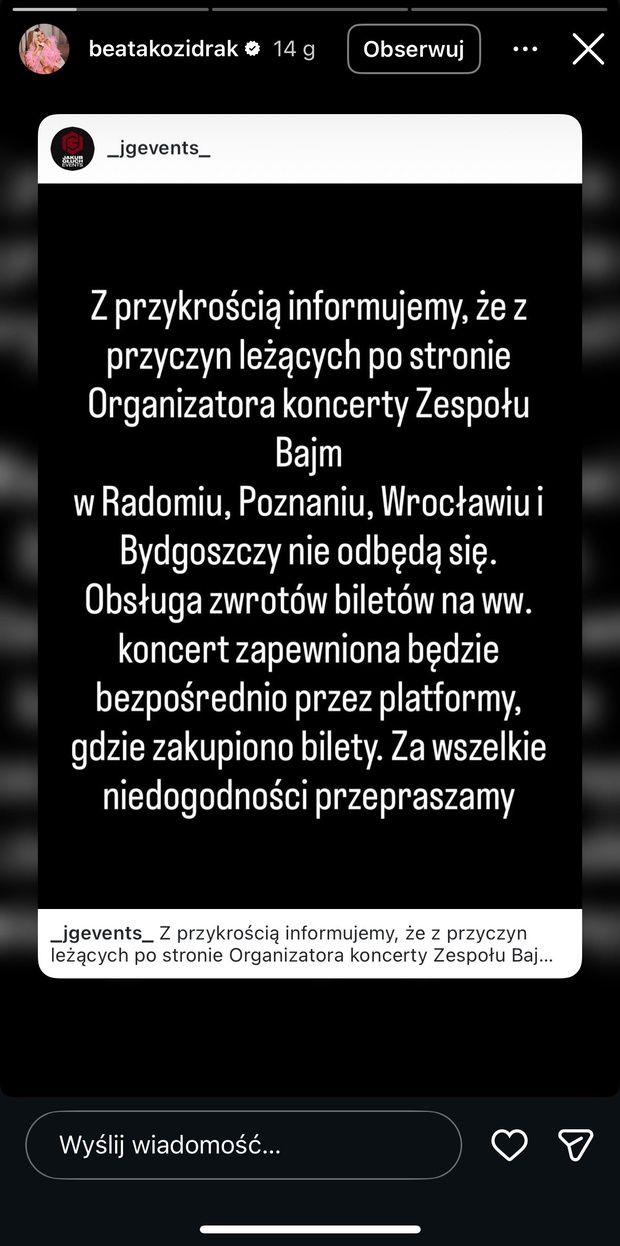 oświadczenie
