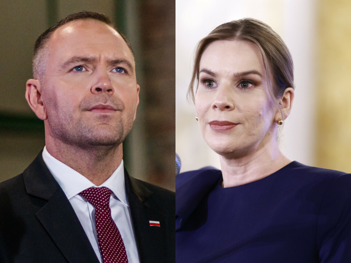 Karol Nawrocki usłyszał na antenie reprymendę od żony. Krótki komunikat do słuchawki zaskoczył widzów
