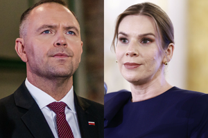 Karol Nawrocki usłyszał na antenie reprymendę od żony. Krótki komunikat do słuchawki zaskoczył widzów