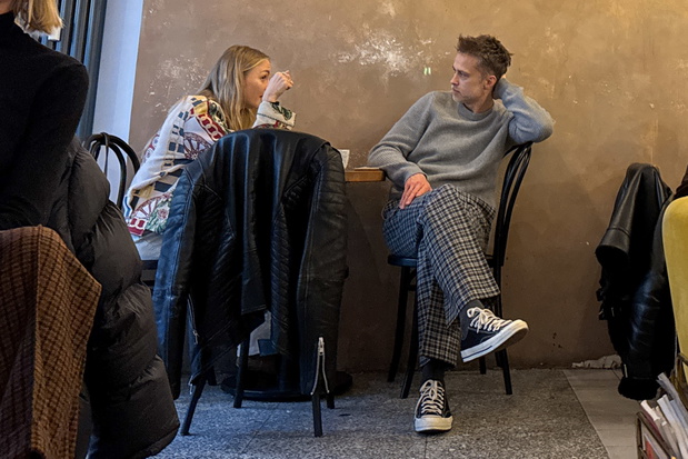 Maciej Zakościelny i Sara Janicka na spotkaniu