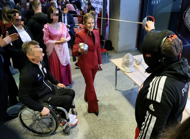 Marta Nawrocka na Kiermaszu Dobroczynnym
