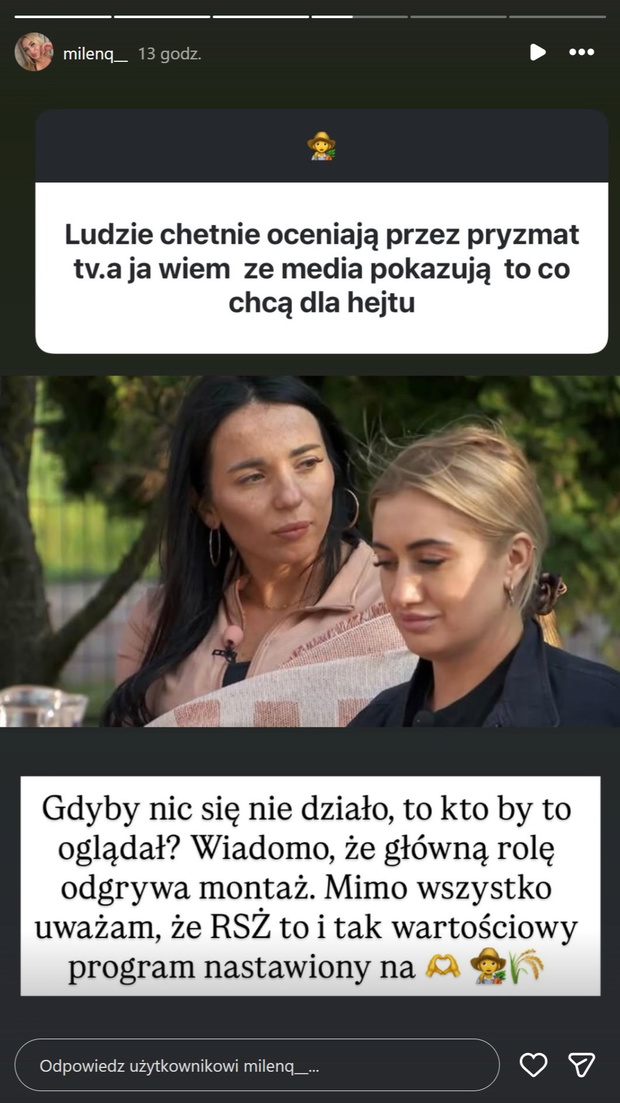 Milena z Rolnik szuka żony