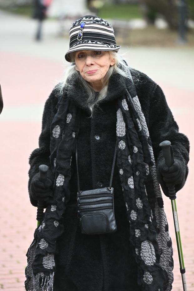 Barbara Wrzesińska na pogrzebie Agnieszki Maciąg