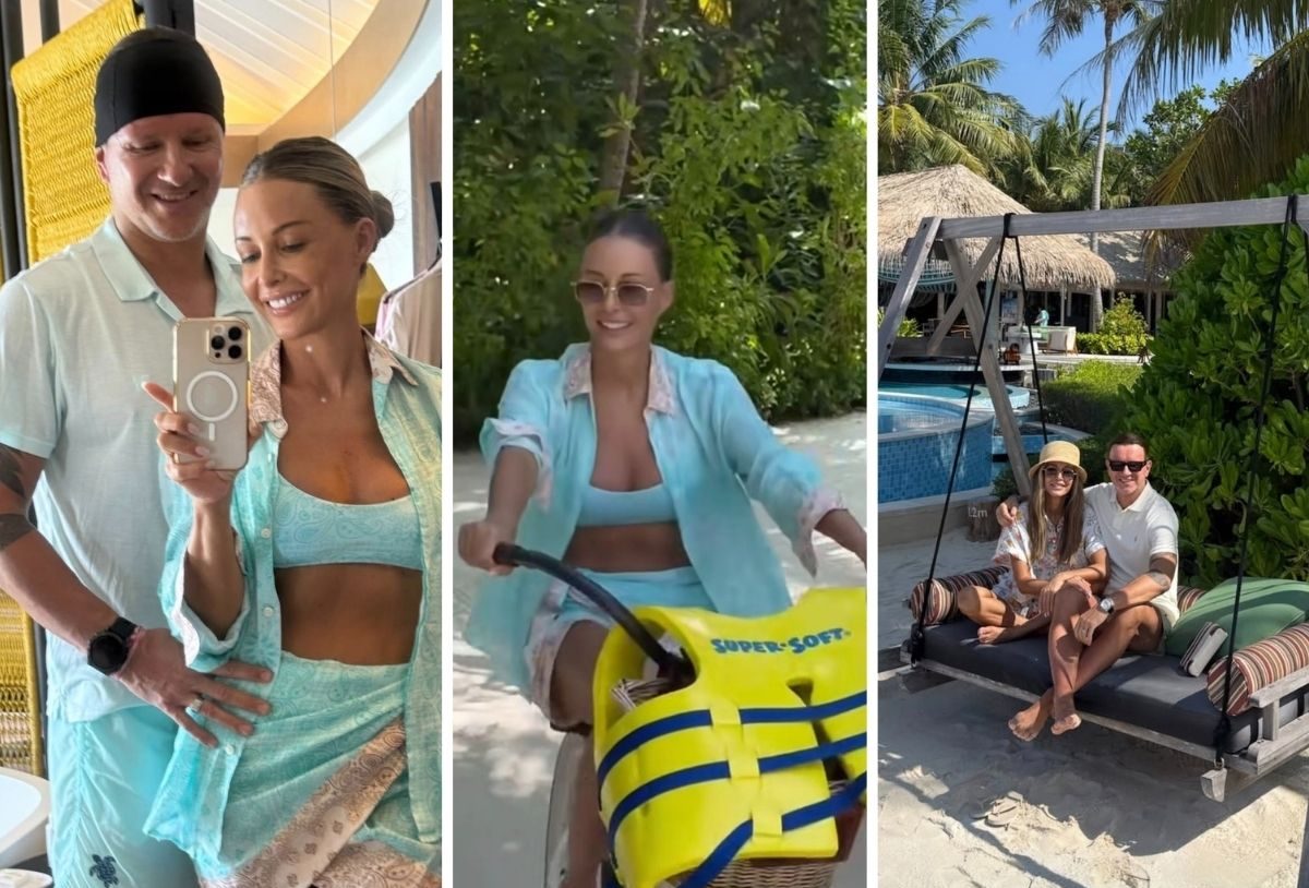 Małgorzata Rozenek relacjonuje rajskie wakacje. Przyciąga spojrzenia w turkusowym bikini fot. Instagram @m_rozenek