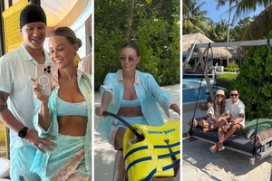 Małgorzata Rozenek relacjonuje rajskie wakacje. Przyciąga spojrzenia w turkusowym bikini fot. Instagram @m_rozenek
