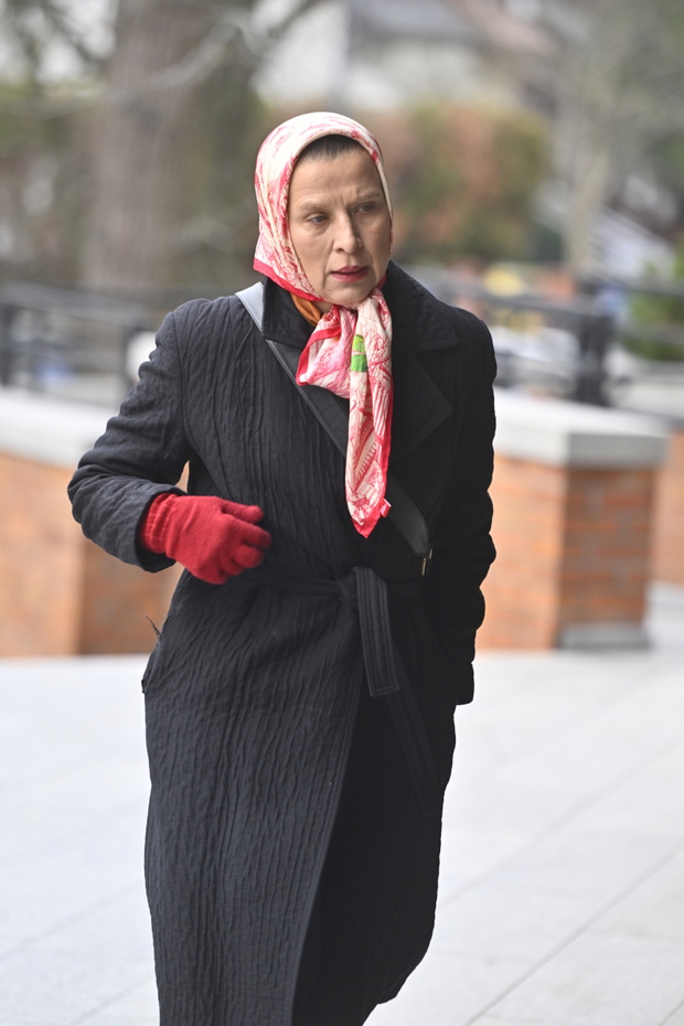 Katarzyna Herman na pogrzebie Piotra Cieplaka fot. AKPA/Jacek Kurnikowski