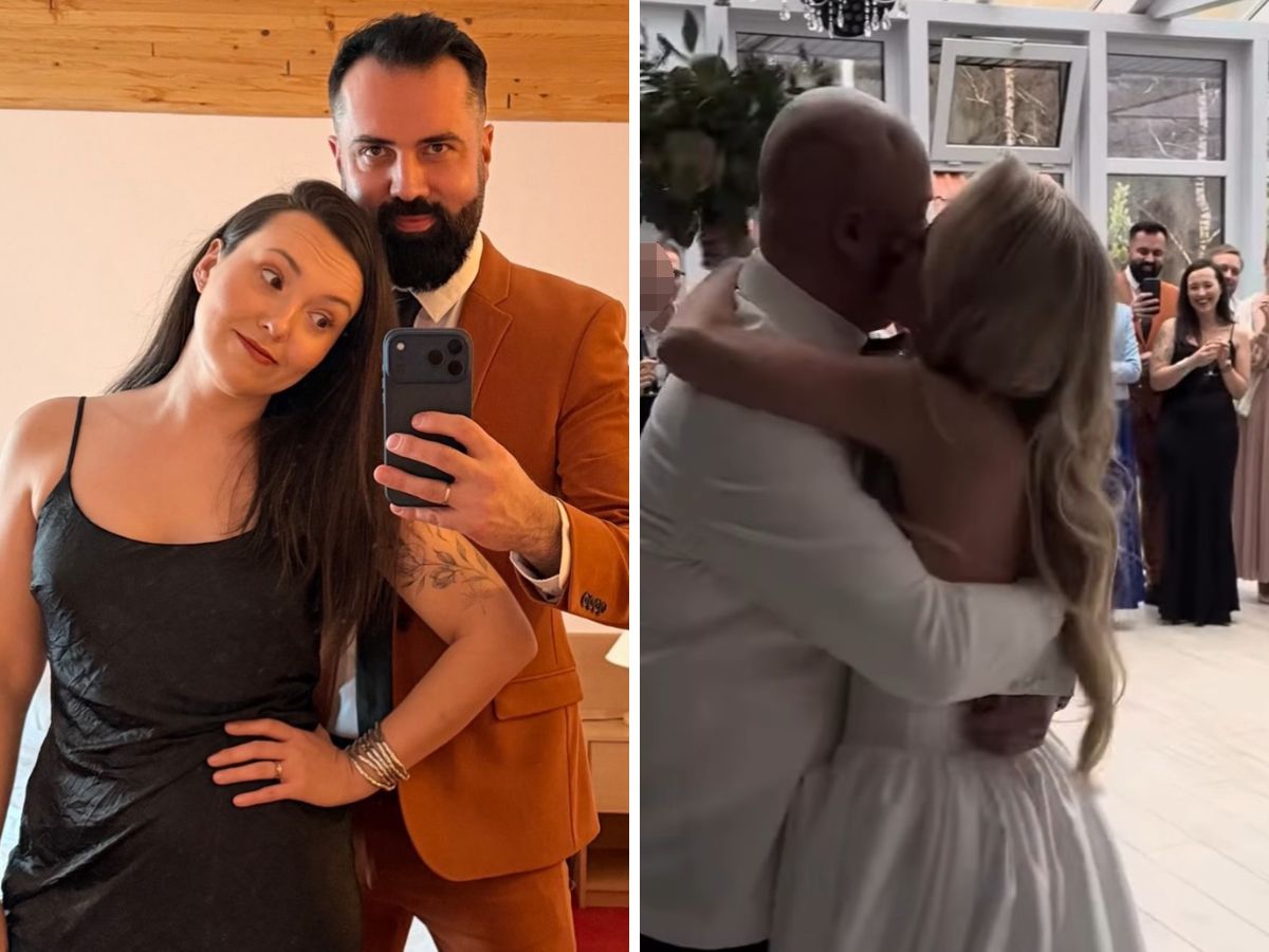 Uczestnicy ślubu od pierwszego wejrzenia na ślubie Anity i Adriana