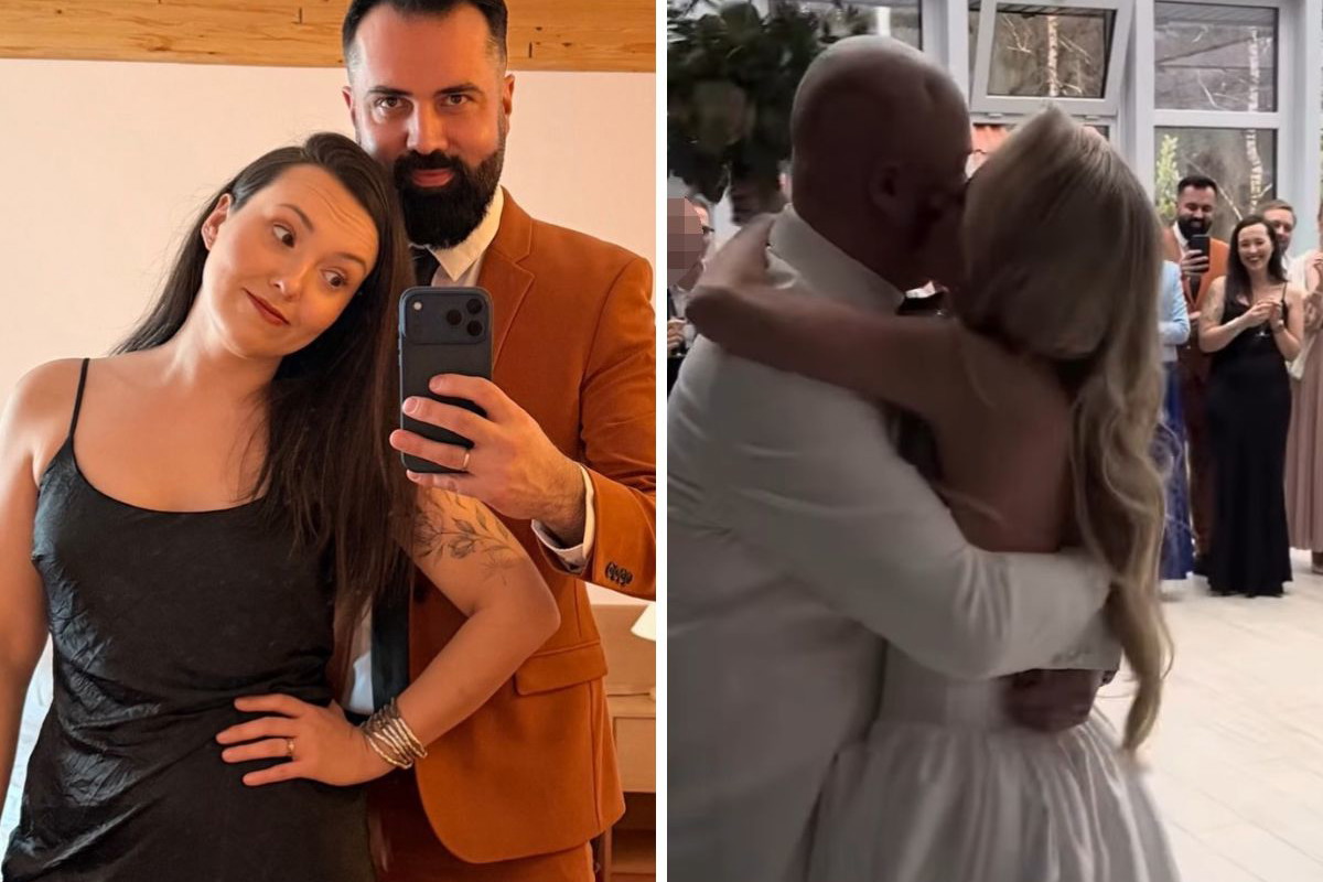 Uczestnicy ślubu od pierwszego wejrzenia na ślubie Anity i Adriana