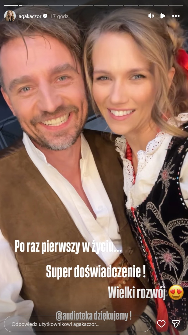 Agnieszka Kaczorowska i Marcin Rogacewicz