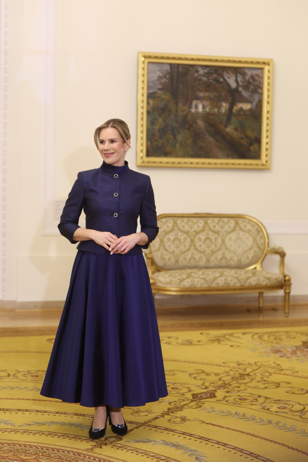 Marta Nawrocka na przedświątecznym spotkaniu w Pałacu Prezydenckim