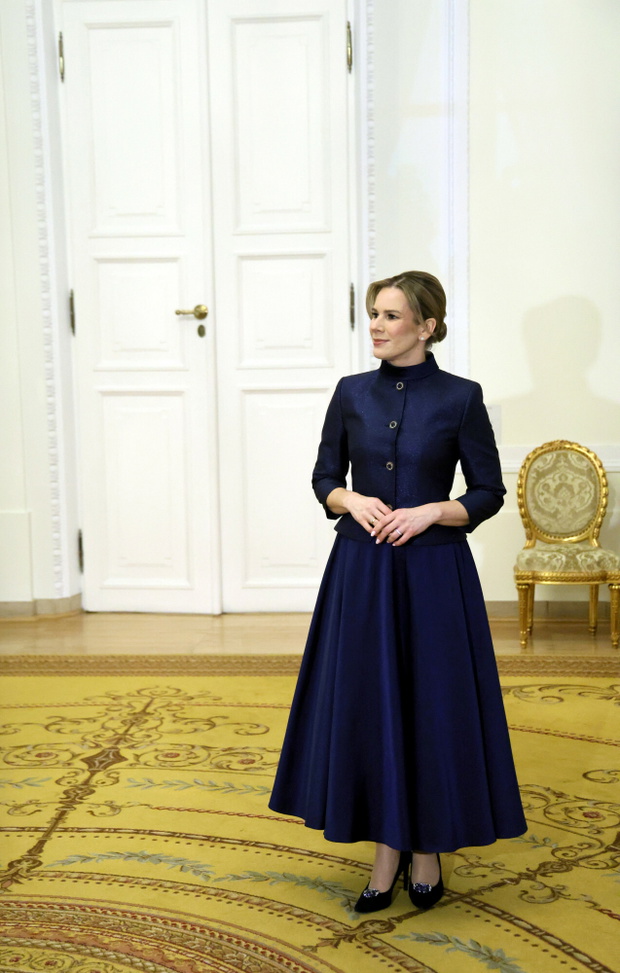 Marta Nawrocka na przedświątecznym spotkaniu w Pałacu Prezydenckim