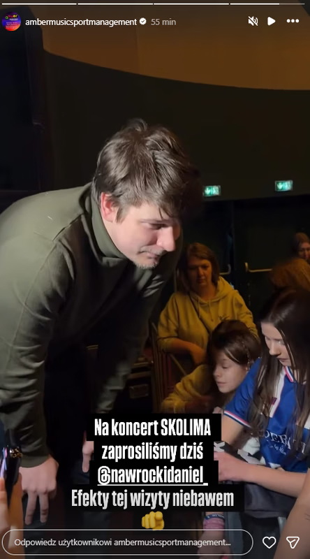 Daniel Nawrocki na koncercie Skolima. Jest nagranie z wydarzenia